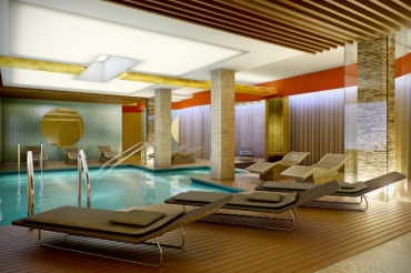 Belgrade spa - pool view No2 - by Indigo Architects
