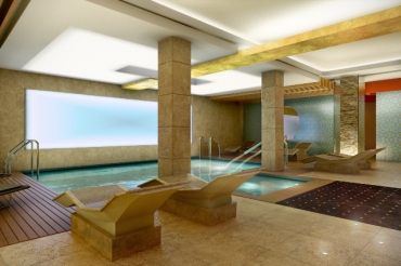 Belgrade spa - pool view, by Indigo Architects